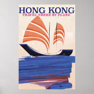 Impresión del viaje del estilo del vintage de Hong