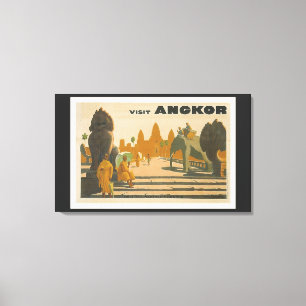 Impresión del viaje del vintage de Angkor Wat