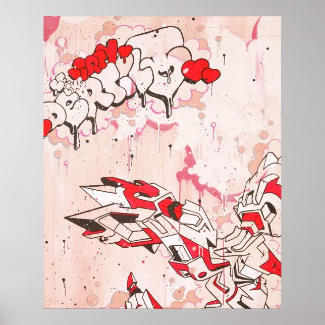 Impresión "Der Collab" inclinada (Frente)