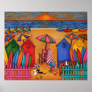 Impresión deslumbrante de verano