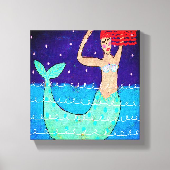 Impresión digital abstracta de la sirena de media  (Anverso)