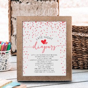 Impresión digital de Rótulo Baby Shower de Diapers