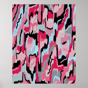 Impresión digital en rojo y negro