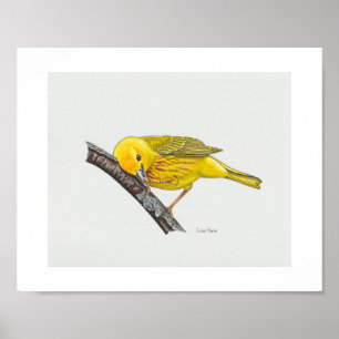 Impresión divertida de arte de la bruja amarilla