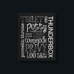 Impresión divertida de canvas en el baño<br><div class="desc">¡Perfecto para tu cuarto de baño!</div>