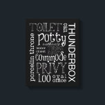 Impresión divertida de canvas en el baño<br><div class="desc">¡Perfecto para tu cuarto de baño!</div>