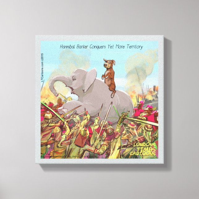 Impresión divertida de Hannibal Barca conquistando (Anverso)