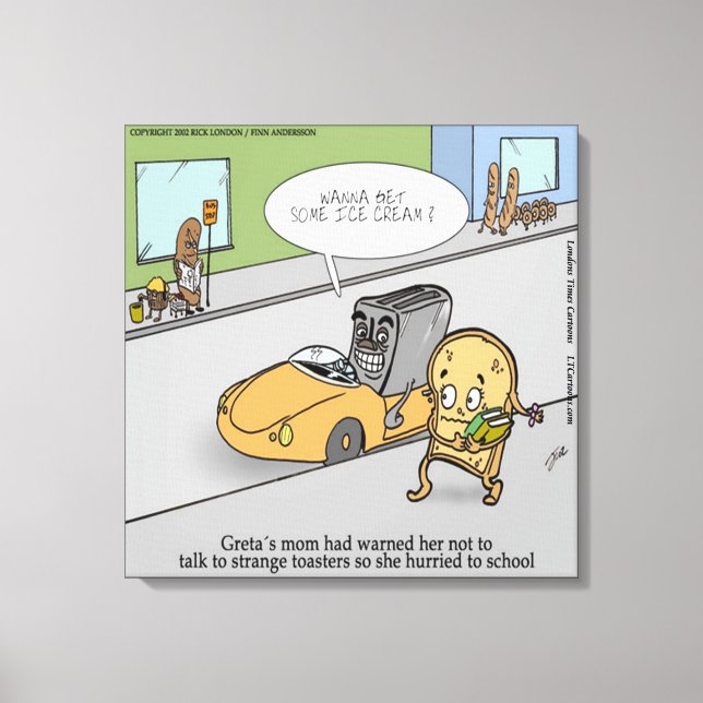 Impresión divertida de tela de tostadora escalofri (Anverso)