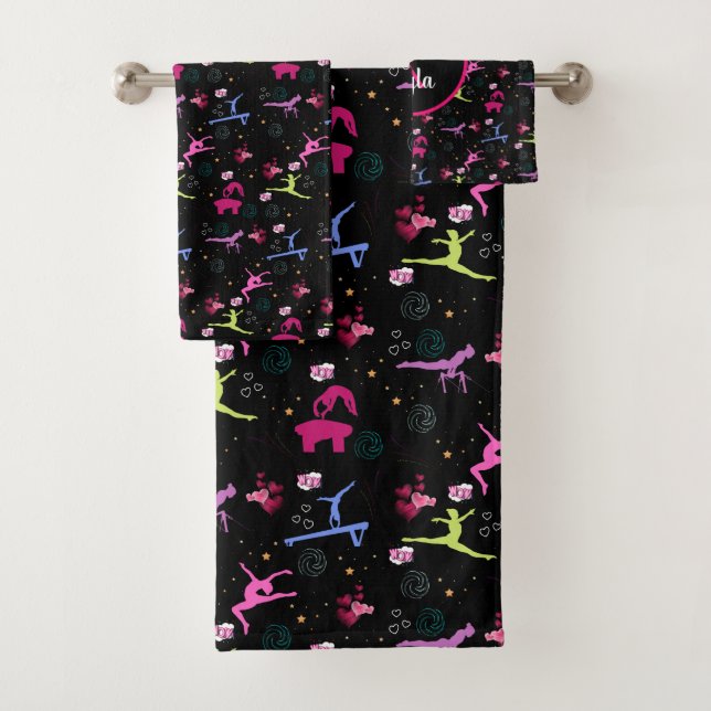 Impresión divertida sobre gimnasia monogramada 3 p (In situ)