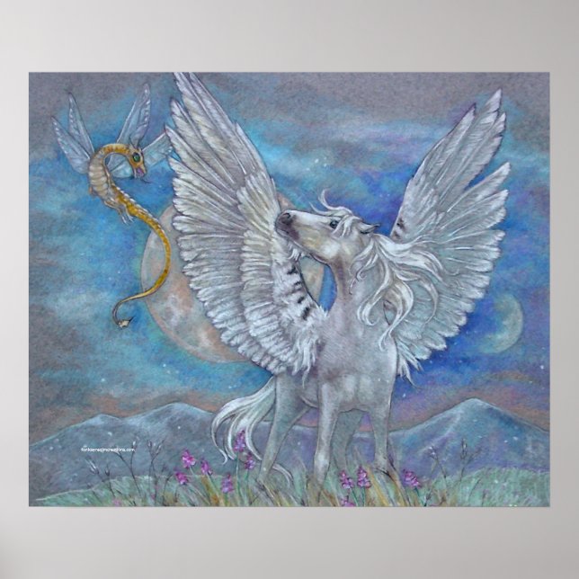 IMPRESIÓN - Dragón de hadas Pegasus (Frente)