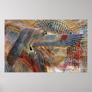 Impresión egipcia del halcón