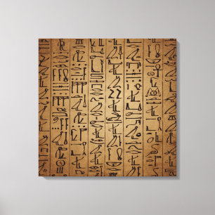 Impresión egipcia del papel de los Hieroglyphics