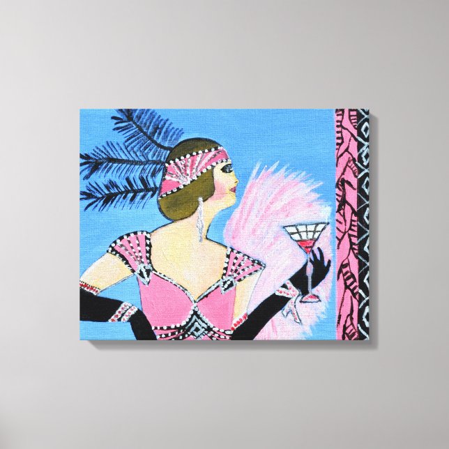 Impresión elegante de lona Lady2 (Anverso)