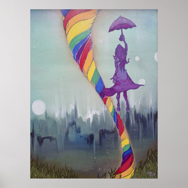 Impresión en algún lugar bajo Poster (Frente)