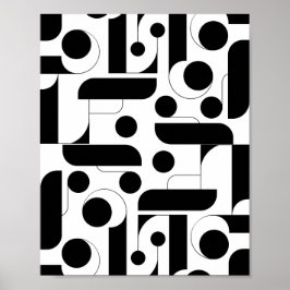 Impresión en blanco y negro, papel Poster de valor