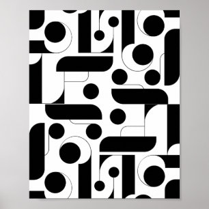 Impresión en blanco y negro, papel Poster de valor
