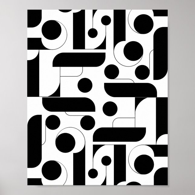Impresión en blanco y negro, papel Poster de valor (Frente)