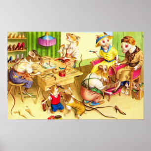 Impresión en la tienda de zapatos y zapatillas par