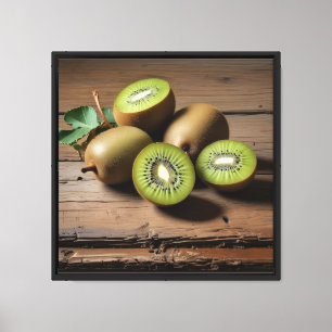 Impresión en lienzo 16'x16" Kiwis