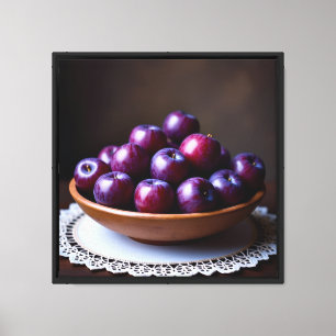 Impresión en lienzo 40x40 cm (Ciruelas)
