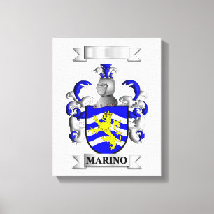 Impresión en lienzo Apellido Marino y Escudo