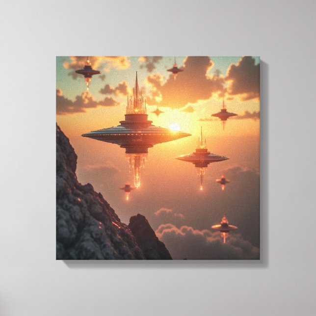 Impresión en lienzo (Armada al amanecer) (Anverso)