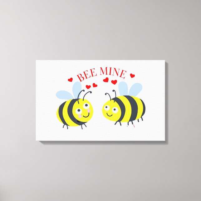 Impresión en lienzo Bee Mine - Idea de regalo de a (Anverso)