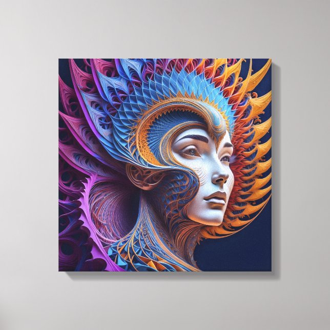Impresión en lienzo (Belleza exótica) (Anverso)