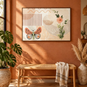 Impresión en lienzo Boho Botánico 91x61 cm