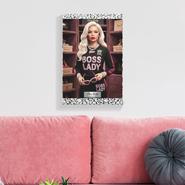 Impresión en lienzo Boss Lady Glam Doll (Insitu (Sala de estar))