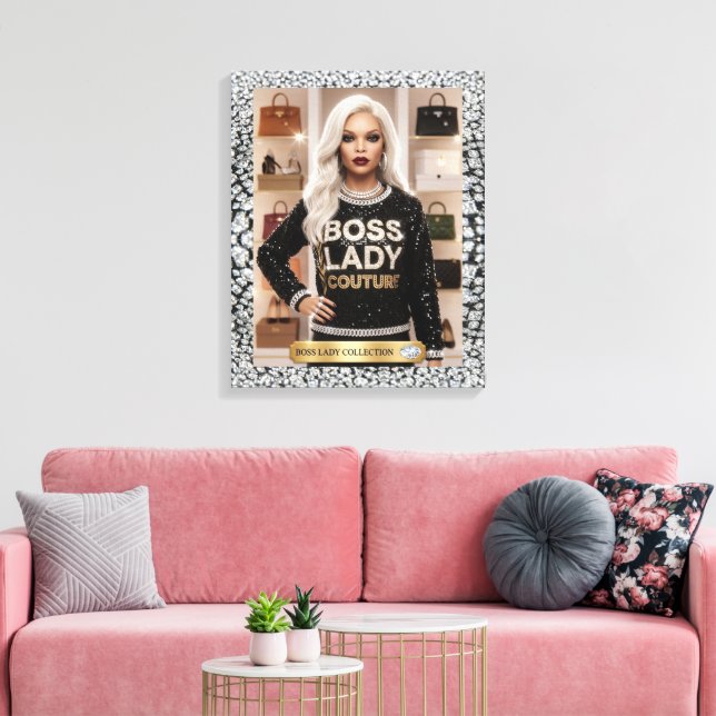 Impresión en lienzo Boss Lady Glam Doll (Insitu (Sala de estar))