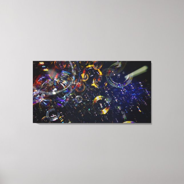 Impresión en lienzo Bubbles 40x21 (Anverso)