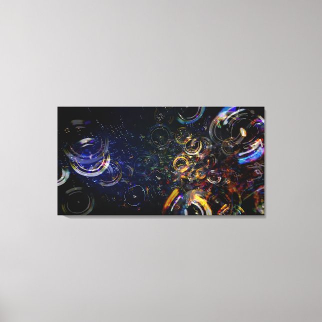 Impresión en lienzo Bubbles 40x21 (Anverso)