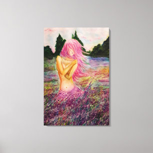 Impresión en lienzo con aroma a lavanda - Pintura