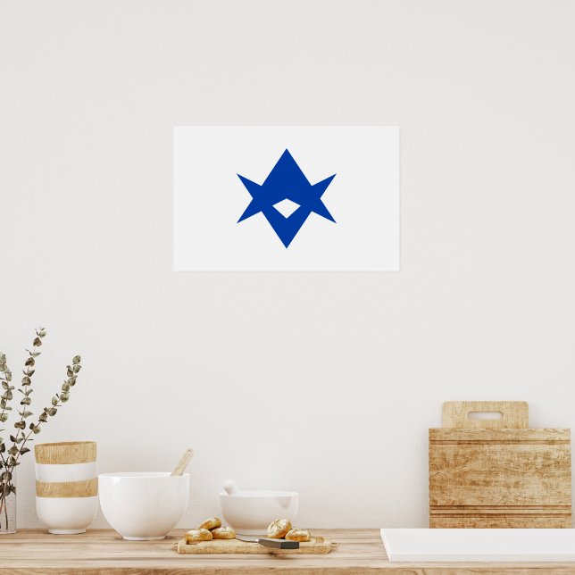 Impresión en lienzo con la bandera de la ciudad de (Cocina)