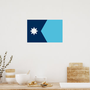 Impresión en lienzo con la bandera de Minnesota, E