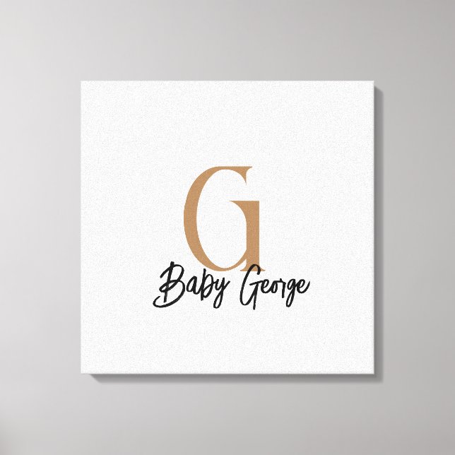 Impresión en lienzo con monograma personalizado pa (Anverso)