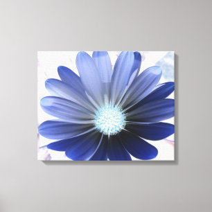 Impresión en lienzo Daisy Africana Brillante Azul