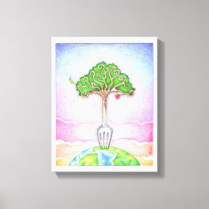 IMPRESIÓN EN LIENZO DE 11"x14" - ALIMENTO PARA LA 