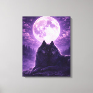 Impresión en lienzo de 16x20 Fauna del cielo noctu