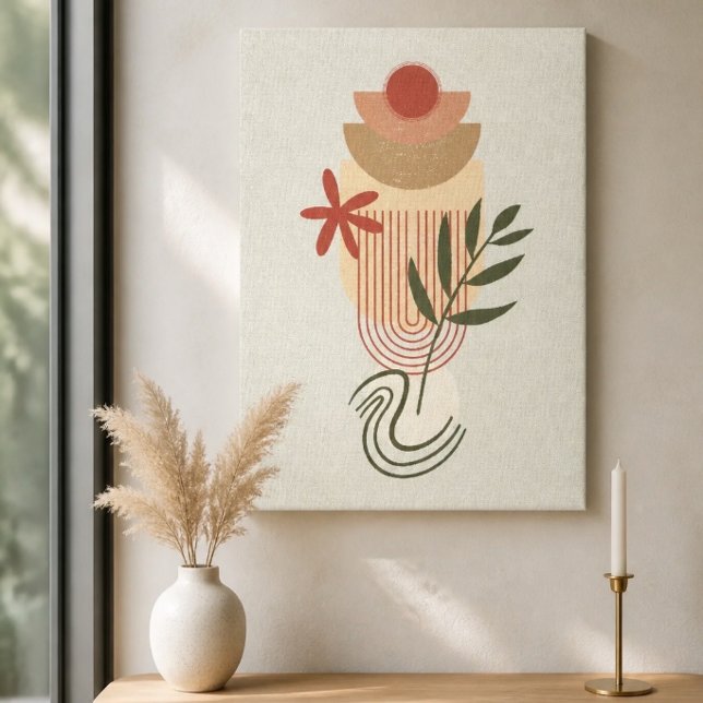 Impresión en lienzo de abstracto botánico minimali (Subido por el creador)
