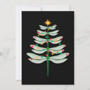 Impresión en lienzo de árbol de Navidad de libélul