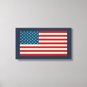Impresión en lienzo de arte de la bandera estadoun
