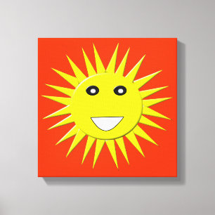 Impresión en lienzo de brillo solar