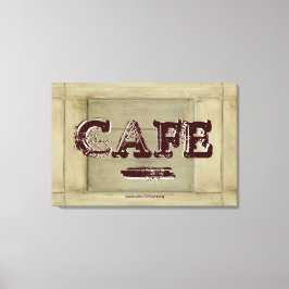 Impresión en lienzo de cocina de café rústico - Pi