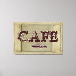 Impresión en lienzo de cocina de café rústico - Pi