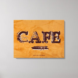 Impresión en lienzo de cocina de café vintage - Da