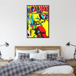 Impresión en lienzo de cómics de CAT-MAN de los añ