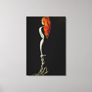 Impresión en lienzo de Dama Misteriosa - Pintura