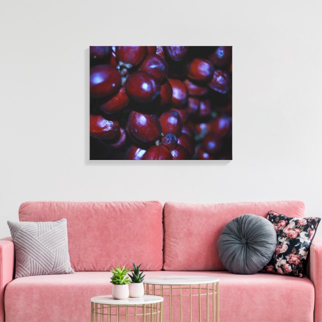 impresión en lienzo de detalle de planta (Insitu (Sala de estar))